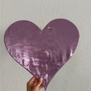 Shiny Metallic Heart Wall Art Piece